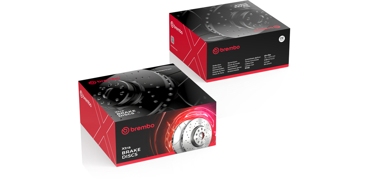 Brembo Max brake disc and packaging