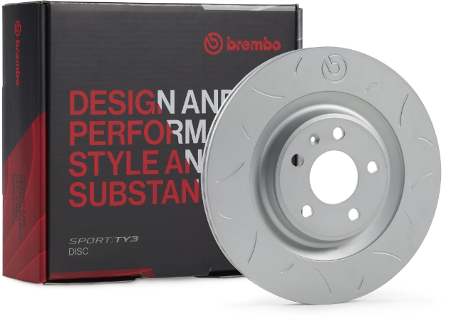 Brembo Racing | UPGRADE | SPORT | TY3 brake disc and packaging