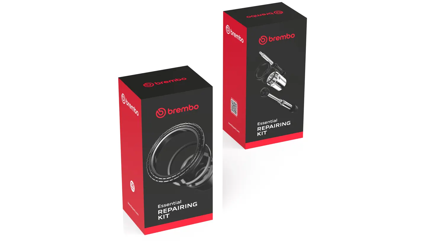 مكونات مجموعة إصلاح كاليبر الفرامل، والتعبئة والتغليف