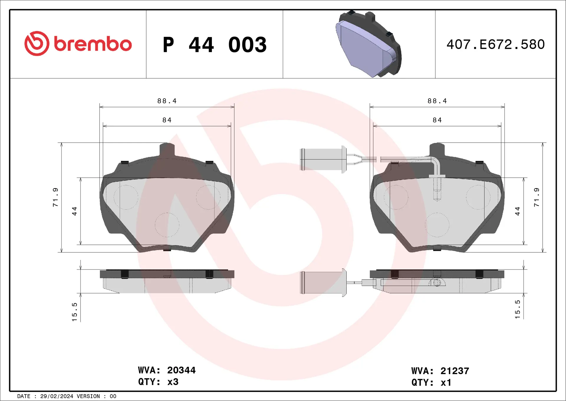 P 44 003