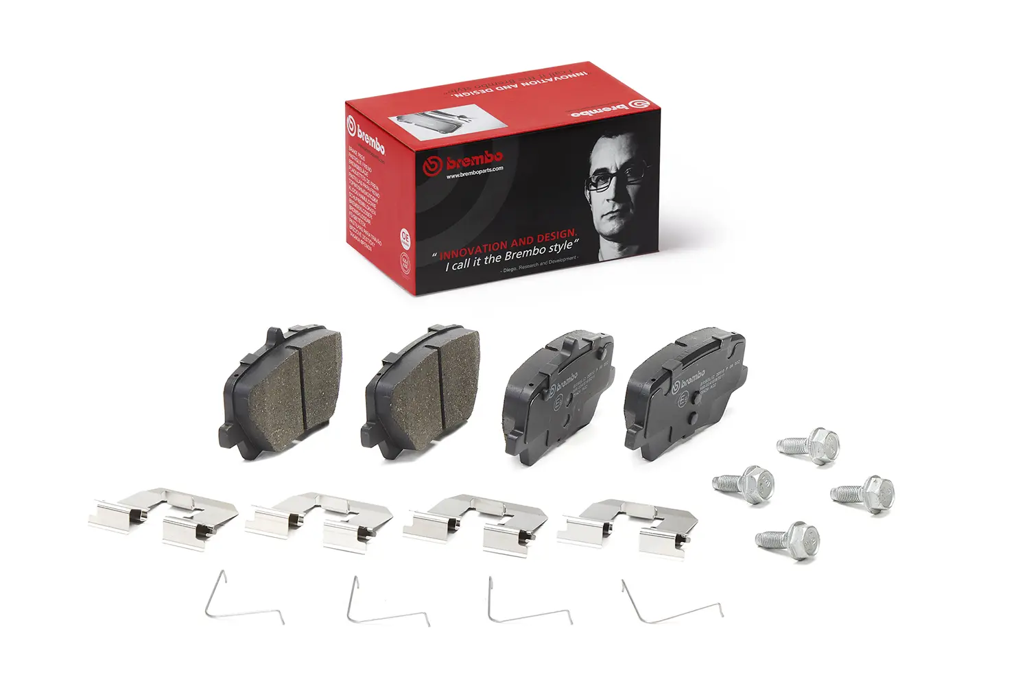 Brembo P 28 032 Remblokkenset Schijfrem - 4-Delig OE Kwaliteit Met ECE R90 Goedkeuring