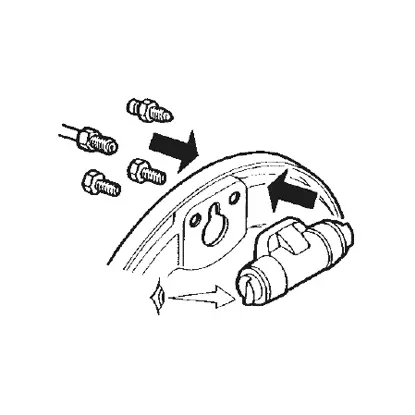 أعد تركيب أسطوانة العجلة الجديدة