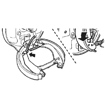 اربط كابل فرامل اليد في المجموعة