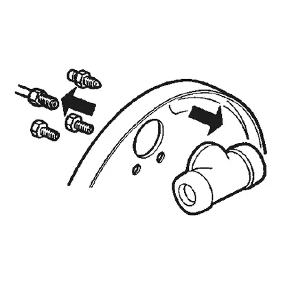 فكك أسطوانة العجلة