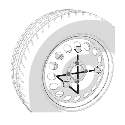 و) قم بتركيب العجلات واربطها كما هو موضح في النقطة 13.