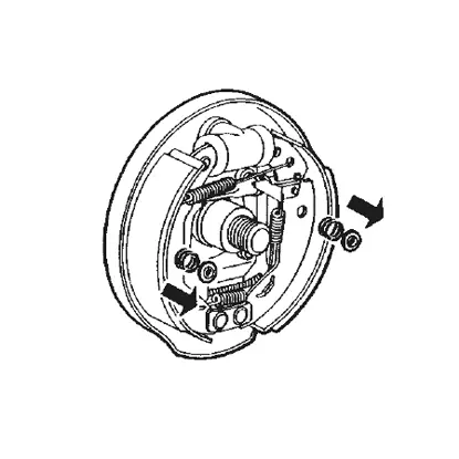 قم بفك زنبركات الدعم