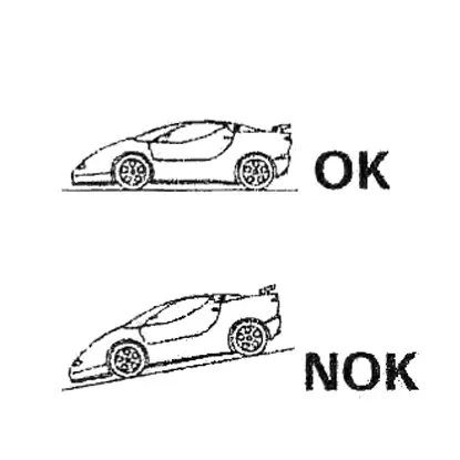 تأكد أن المركبة محتجزة ولا يمكنها التحرك أثناء الإصلاح والرفع، وتحقق من ثباتها (الشكل 1)