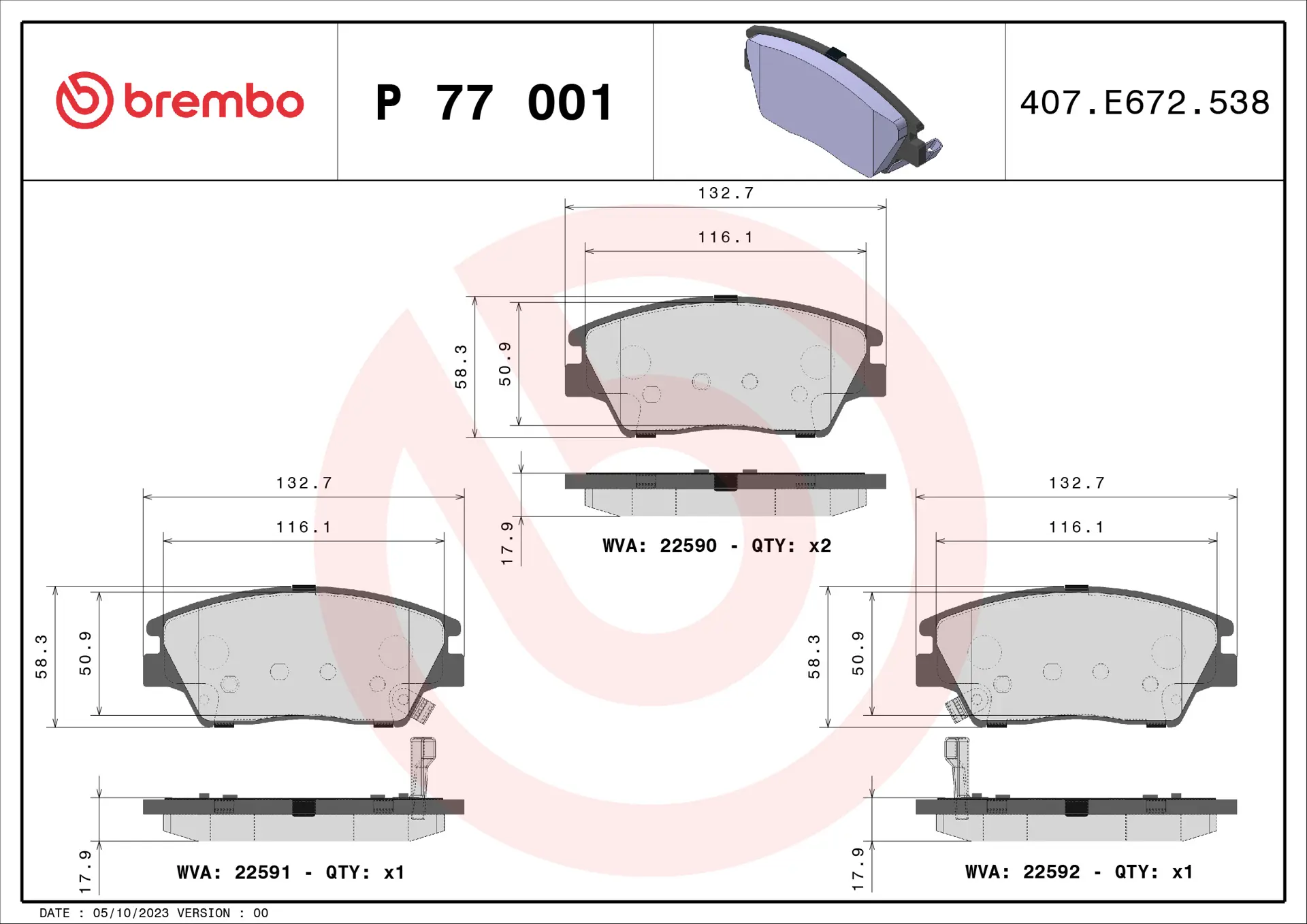 P 77 001