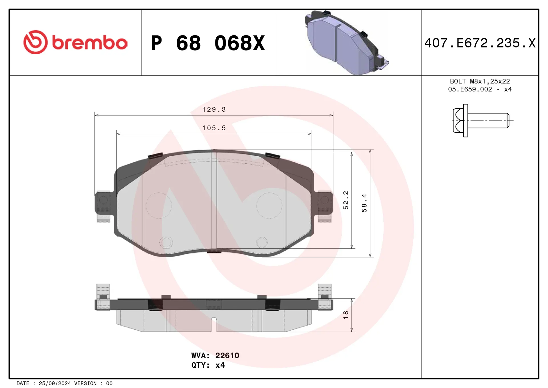 P 68 068X