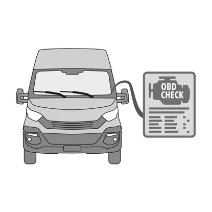 Falls vom Fahrzeughersteller vorgeschrieben, die Bremsbeläge einfahren.   5. Trennen Sie das Diagnosegerät (On Board Diagnosis - OBD).