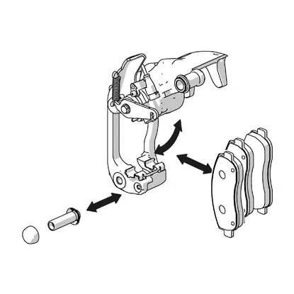 Abb. 3. Bremssattel bei geschlossenem Gehäuse