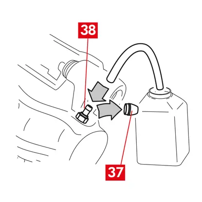 zUR BEACHTUNG! Wenn es das Design des Bremssattels zulässt, können die Bremsbeläge auch nach der Montage des Bremssattels eingesetzt werden, unmittelbar nach dem Punkt „Befestigungsschrauben nachziehen“. GEFAHR! Achten Sie darauf, dass die Reibflächen nicht mit Fett verschmutzt werden, andernfalls müssen alle Fettspuren mit Schleifpapier entfernt werden.