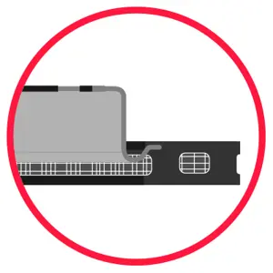 Original Brembo Co-Cast-Scheibe mit Stahl-Bremstopf und Reibring aus Gusseisen mit hohem Kohlenstoffgehalt (HC).