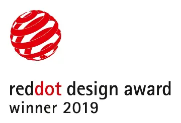 Λογότυπο βραβείου σχεδιασμού Red Dot 2019