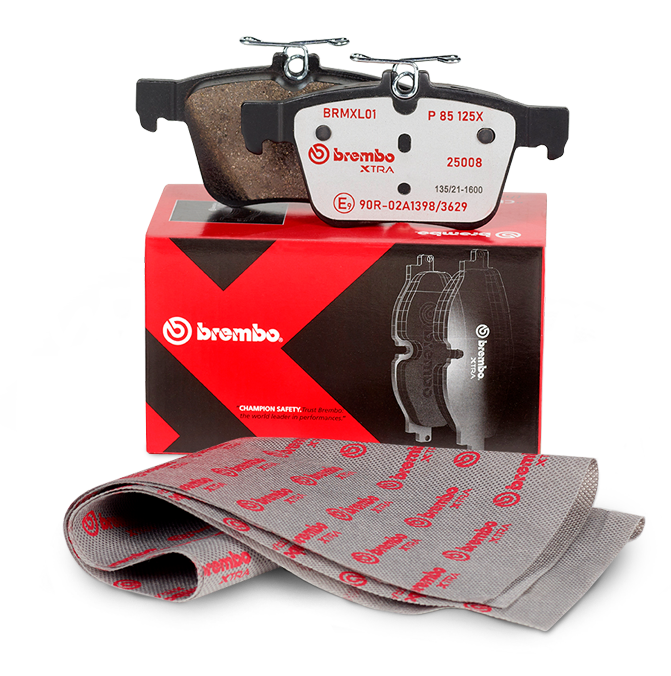 Packaging of Brembo Xtra brake pads