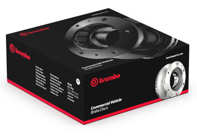 Brembo Prime commercial vehicle brake disc packaging
