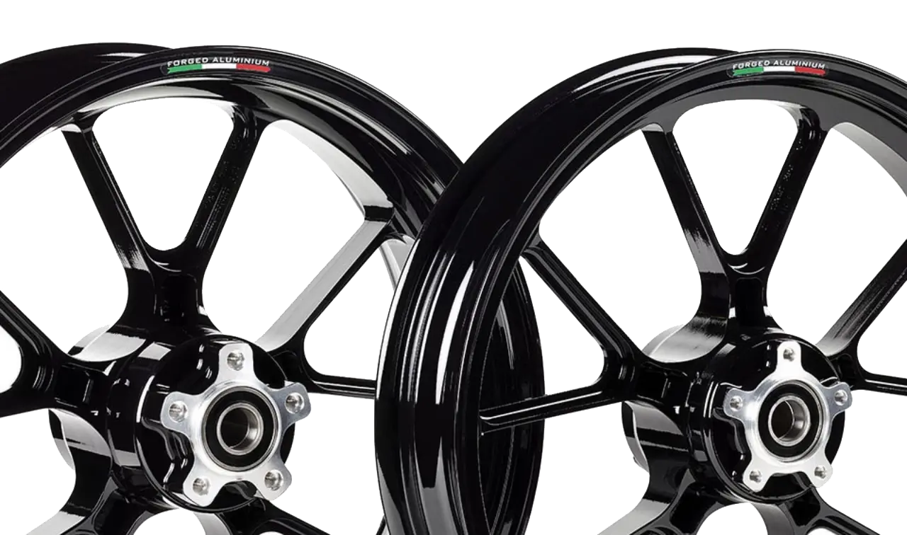 Marchesini M10RC Kompe black 10 spoke motorbike rims 