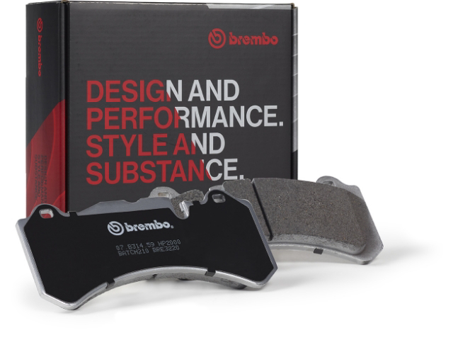 Brembo Racing | SPORT | HP2 brake pads and packaging
