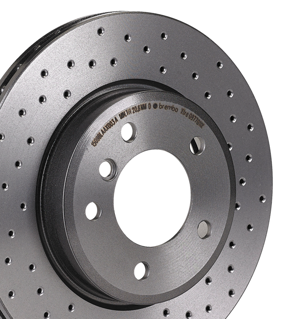 Detail of the Brembo Xtra brake disc