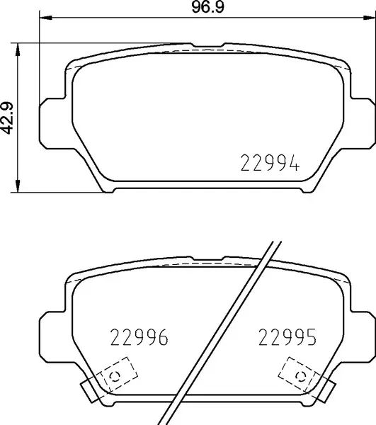 Brake pad Brembo P 54 062