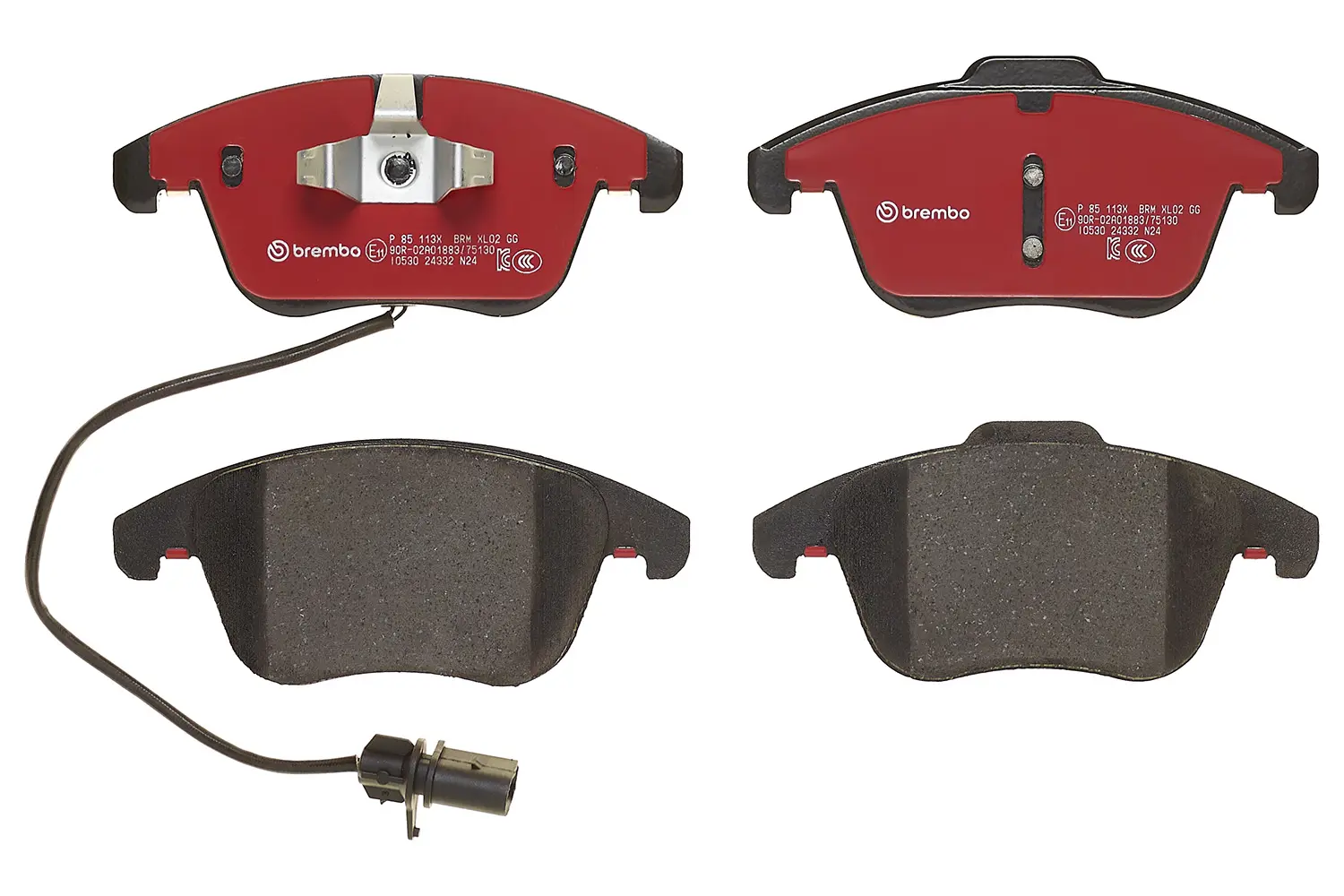 Plaquettes De Frein BREMBO P 85 072X - Compatible Disques Xtra & Max - Matériau BRM X L01 - WVA 23130/23131/23187