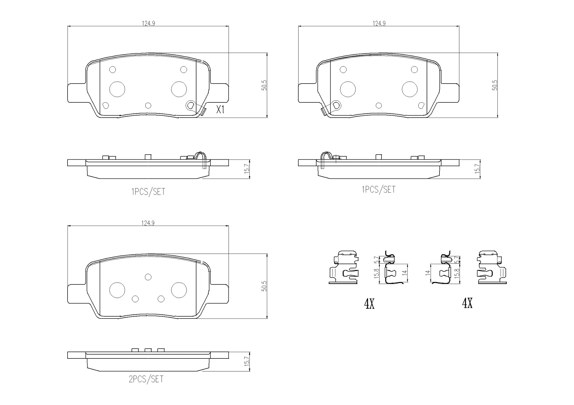 Brake pad Brembo P30141N