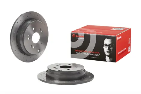Brembo 08.A871.11 Disque De Frein Arrière Revêtu Anti-Corrosion - Diamètre 302 Mm
