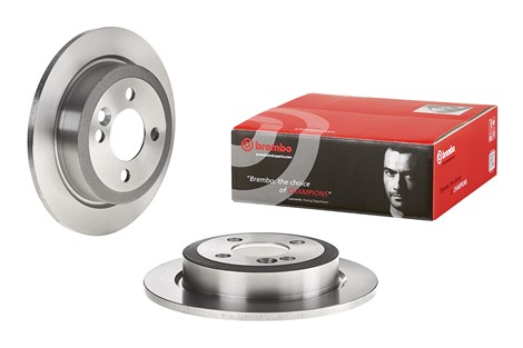 Set of 2 Brembo 08.9163.21 Rear UV Coated Brake Disc
