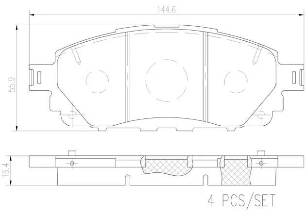 Brake pad Brembo P83170N