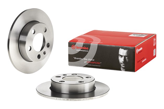 Brembo Genuine Original OEM Solid Rear Brake Discs with screws 08.7165.14 230mm 