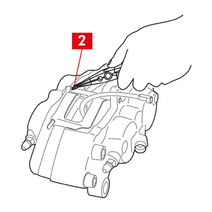 Rimozione pastiglia freno