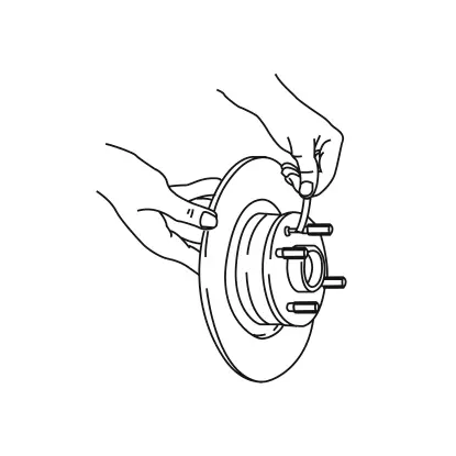 Refitting the wheel hub