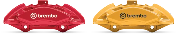 Étrier Brembo Xtra rouge et jaune