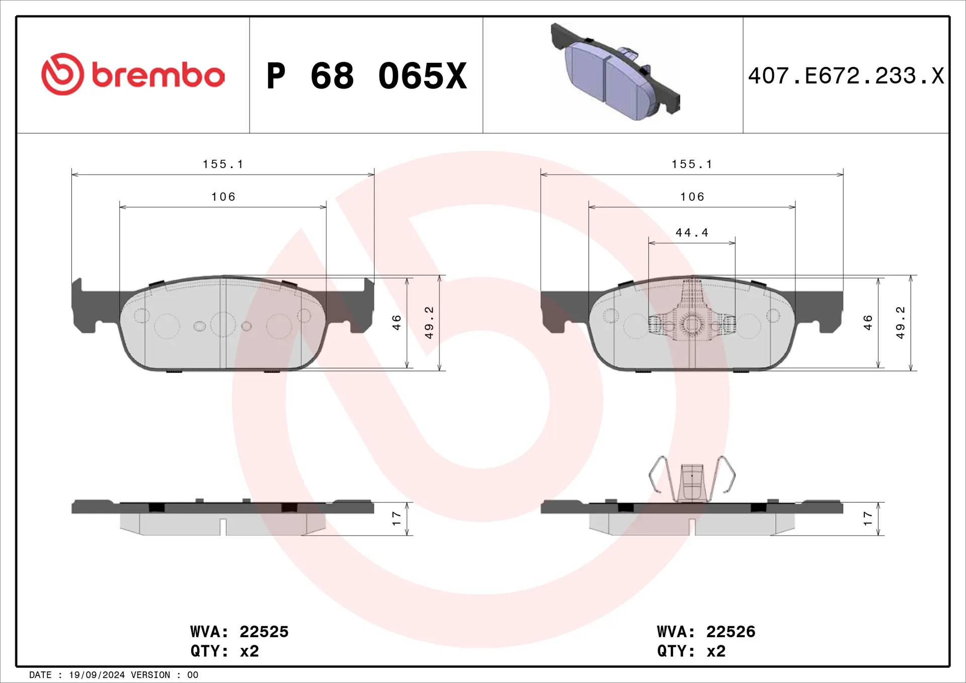 P 68 065X