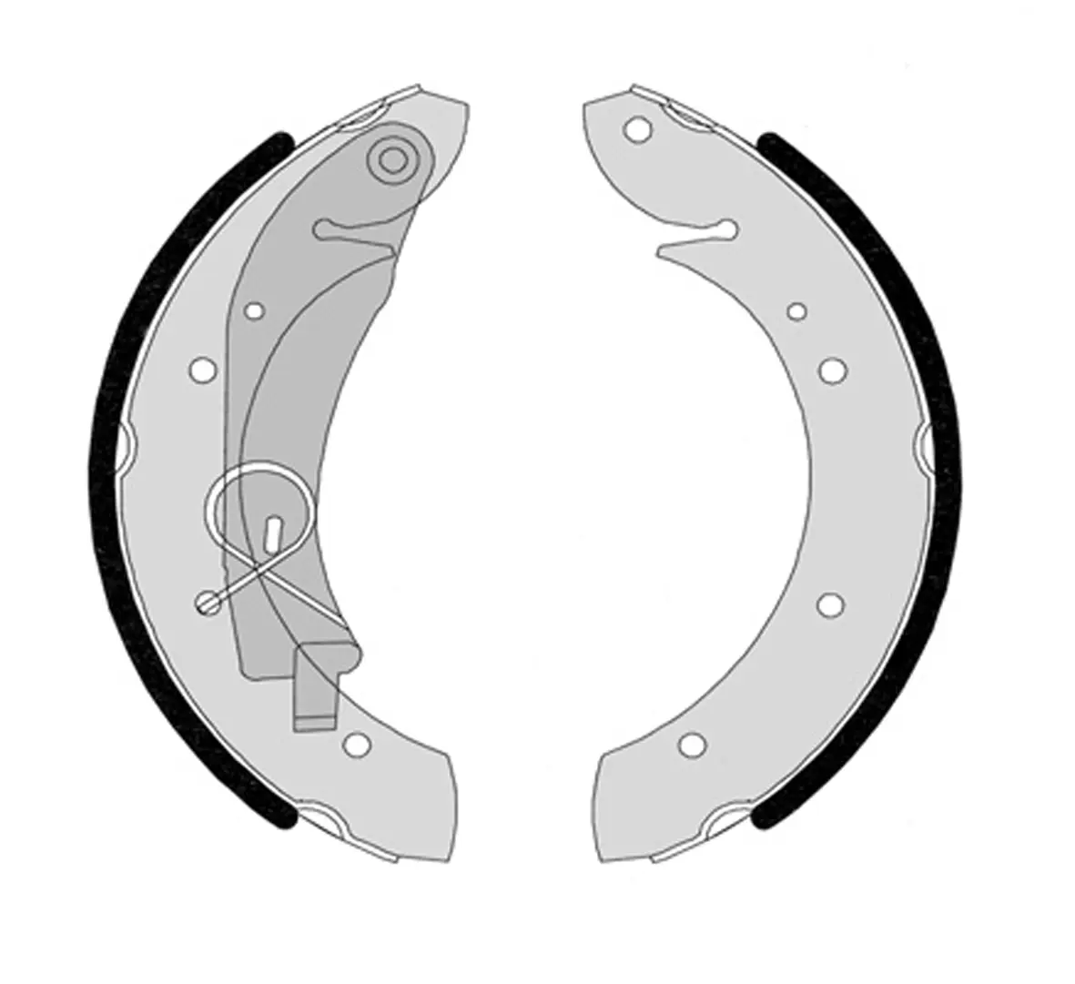 Kit Frein Arrière Brembo K61073 - Pour Freins à Tambour - Prémonté Avec Cylindre De Roue