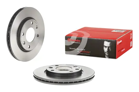 Freinage Performance Voiture Brembo Max Disques Frein Avant - Jeu 2 Disques 260mm, Rainures Asymétriques, Anticorrosion Kit Disques Avant