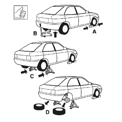 Procéder correctement une roue à la fois en se référant comme exemple au montage existant sur la roue symétrique.