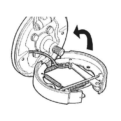 Raccrocher le câble du frein à main sur le kit.