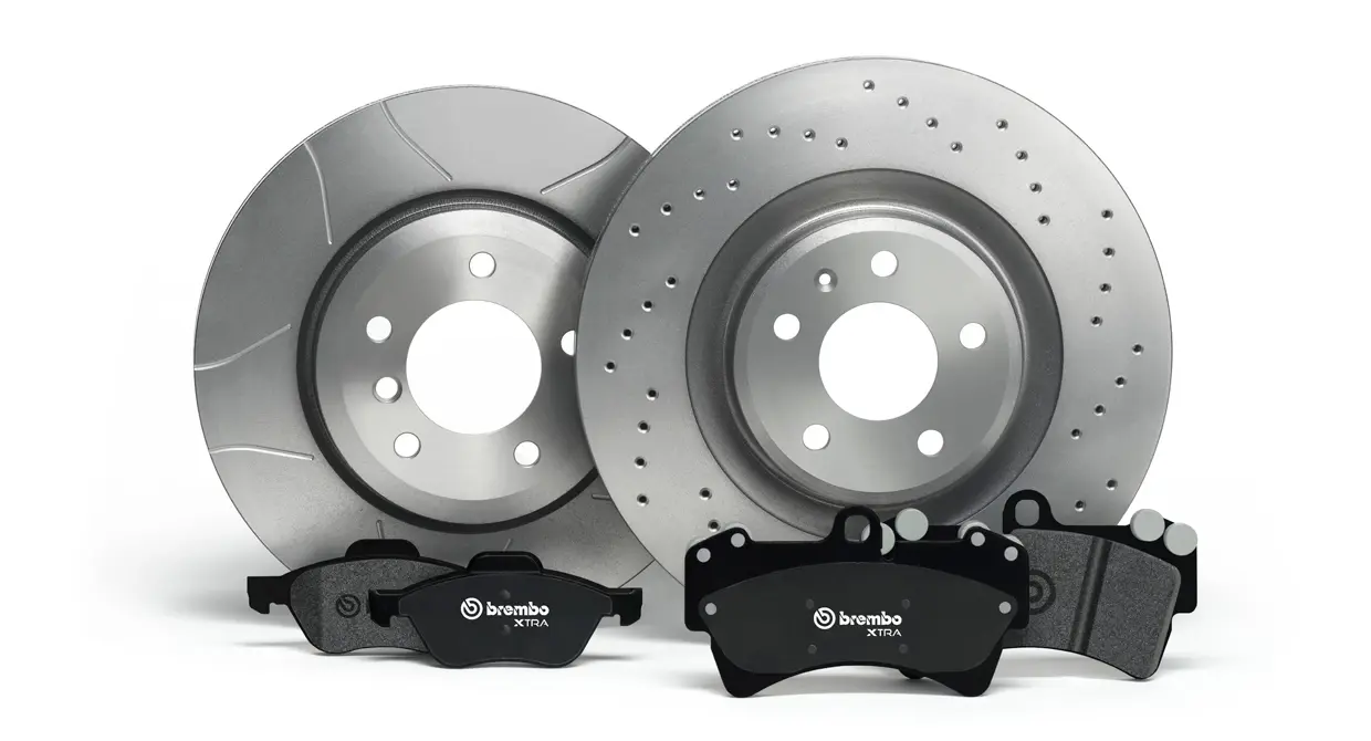 Disques Brembo Xtra et Brembo Max avec plaquettes Xtra