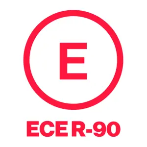 Homologué UN ECE-R90. Télécharger le certificat de notre site et le conserver dans la voiture pour les contrôles de révision.