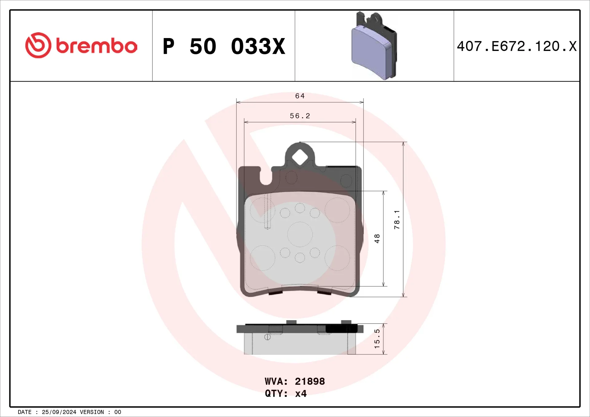 P 50 033X