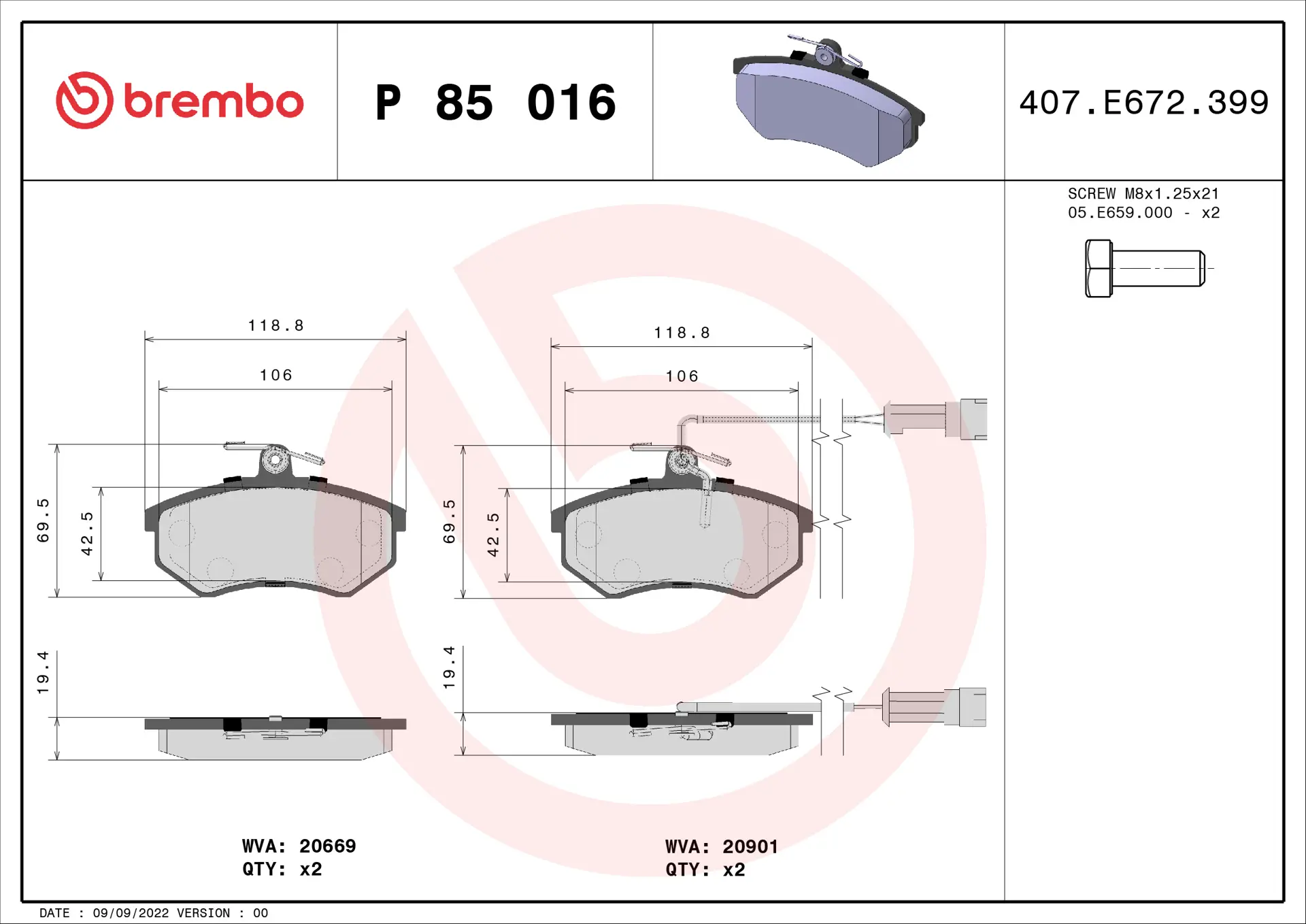 P 85 016