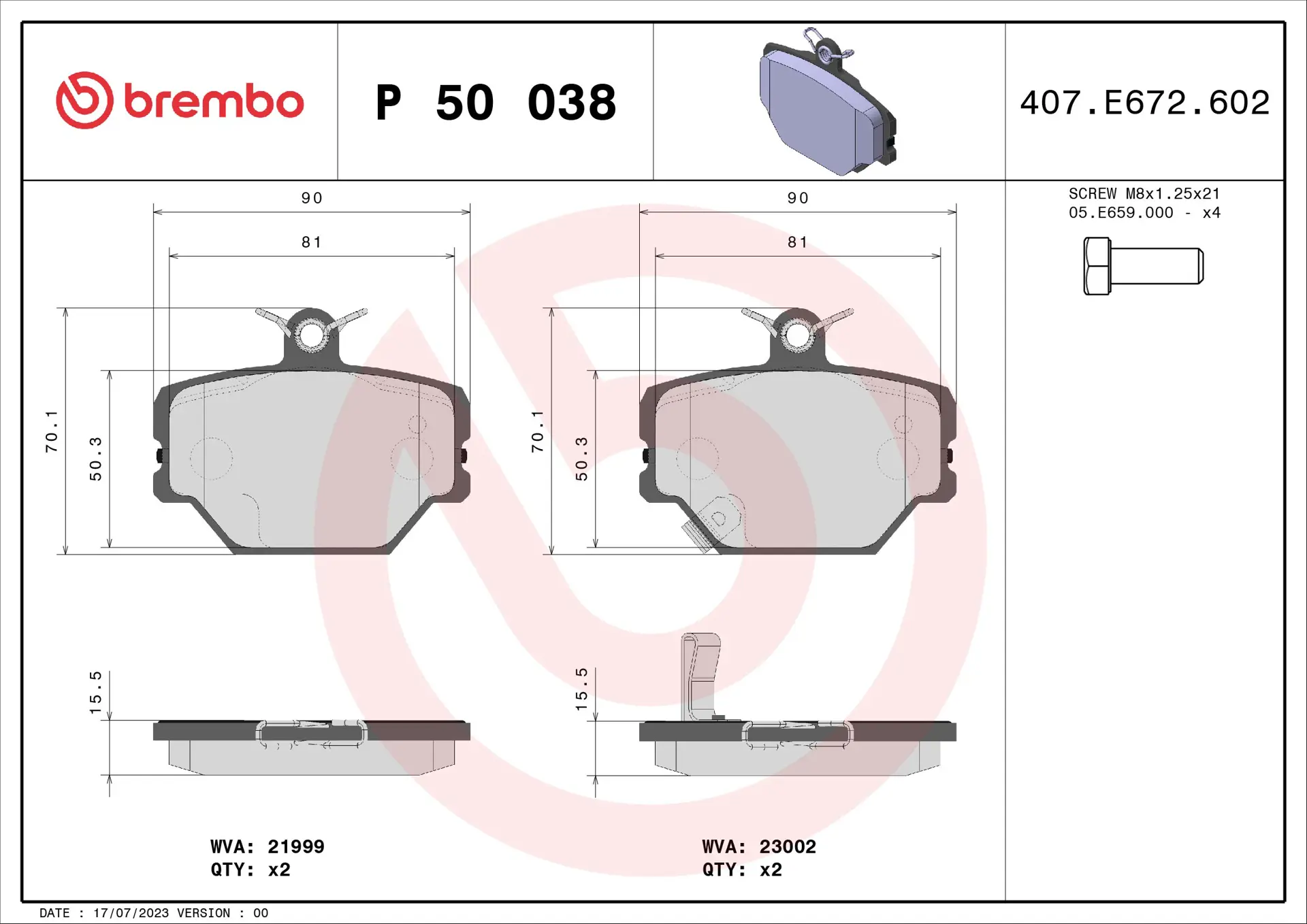 P 50 038