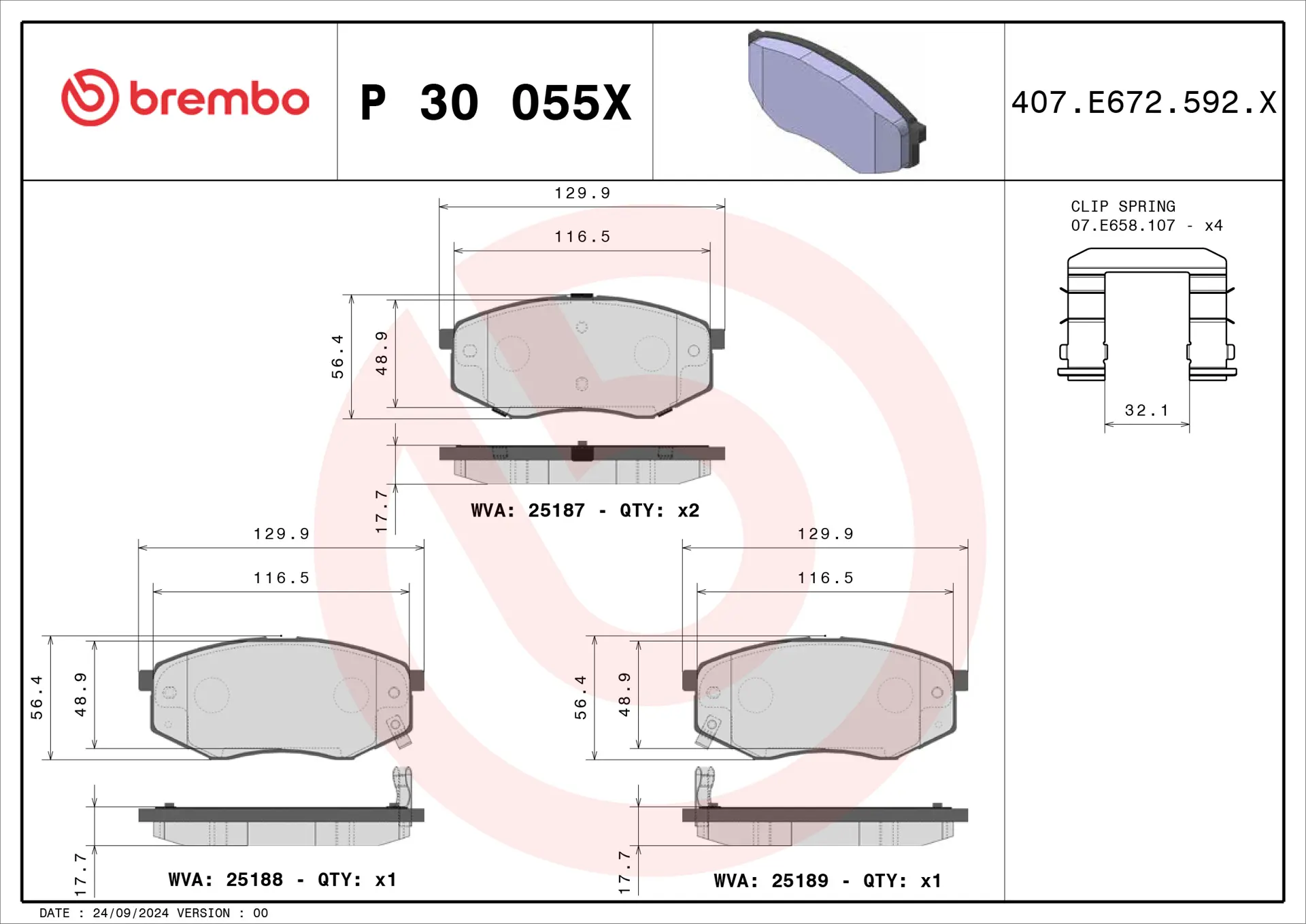 P 30 055X