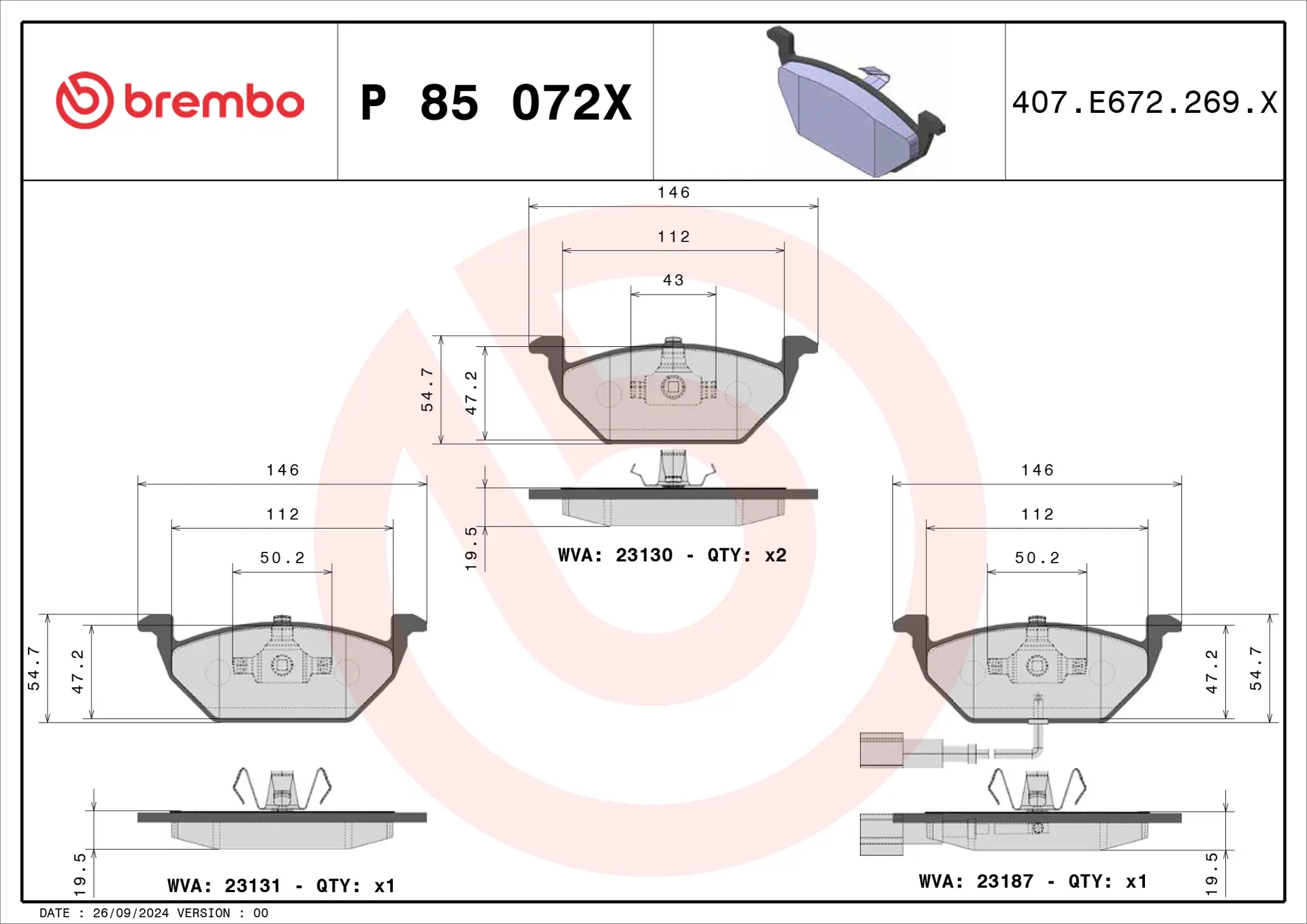 P 85 072X
