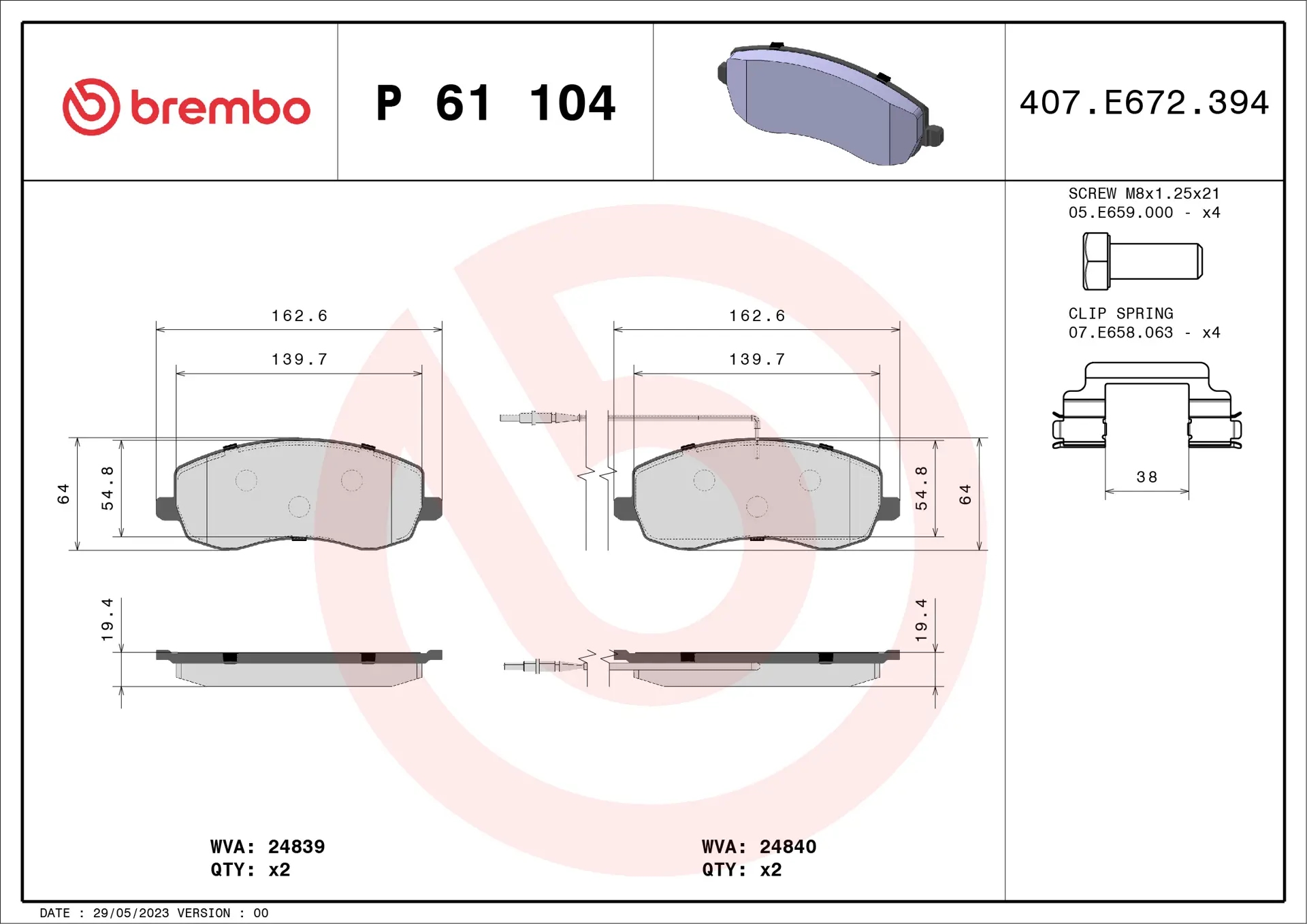 P 61 104