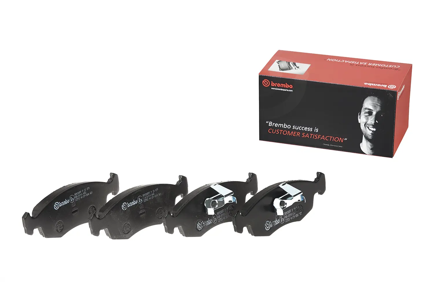 Pastiglie Freno Anteriori Brembo P 23 079 - ECE-R90, Larghezza 151.4 Mm, Per Impianto Teves, Sensore Usura Non Incluso