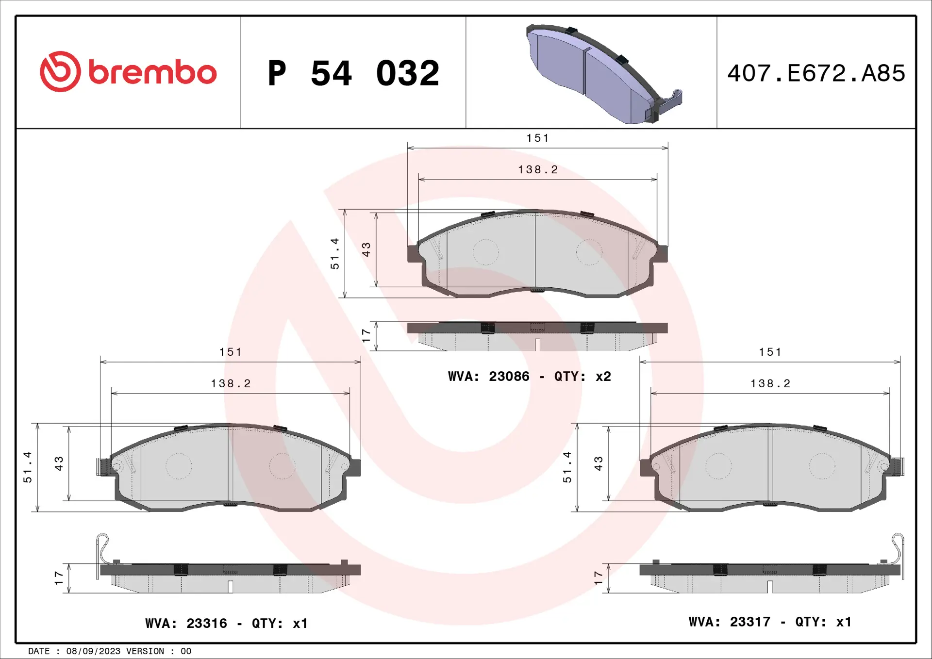 P 54 032