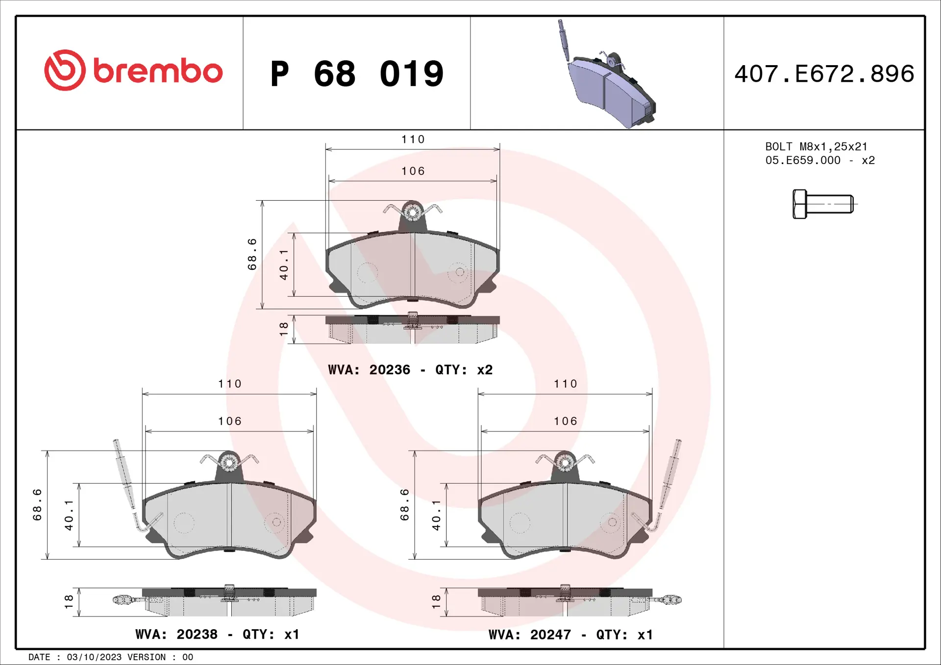 P 68 019