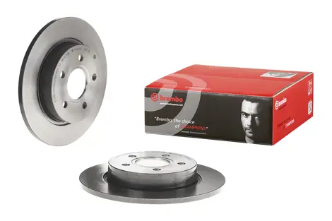 Brembo Xtra Set 2 Dischi Freno Forati Posteriori 08.A725.1X - 271x11 Mm, Omologati ECE-R90, Per Guida Sportiva